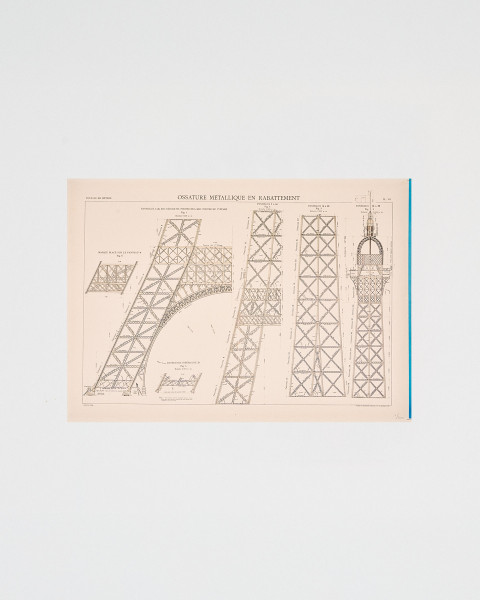 Affiche Ossature Ecru - Boutique tour Eiffel