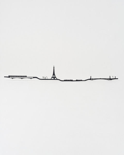 Decoración mural París 50cm negra - Tienda Torre Eiffel