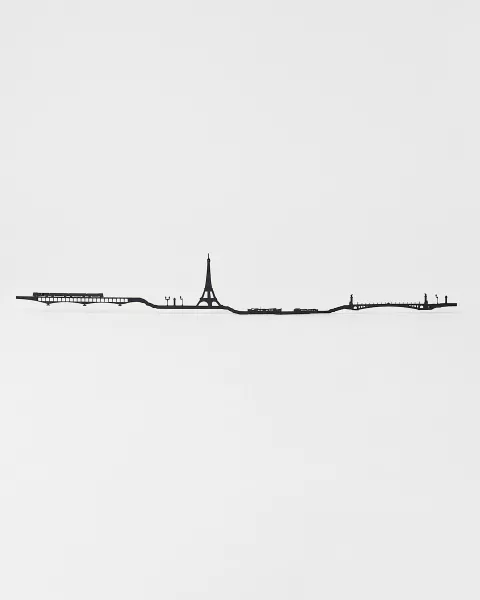 Decoración mural París 50cm negra - Tienda Torre Eiffel