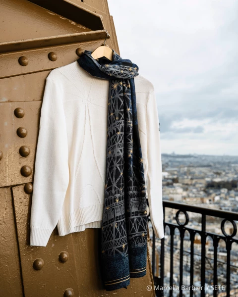 White Wool Sweater - Official Eiffel Tower Shop