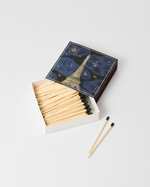Caja de Cerillas Azul Noche – Colección Día y Noche
