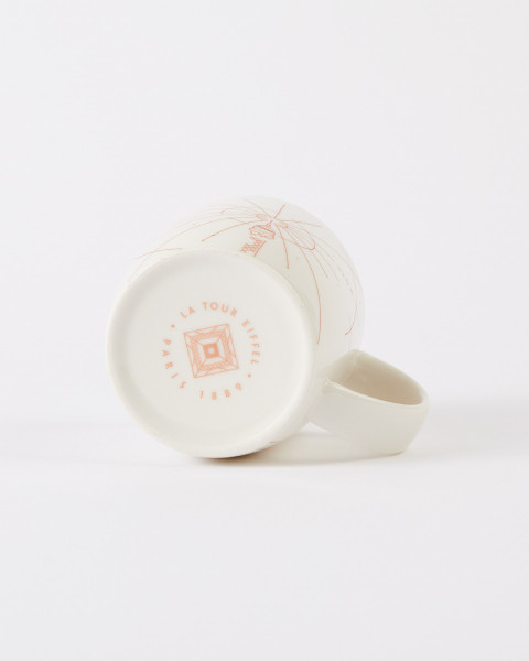 Mug blanc et cuivre tour Eiffel collection 330 Mètres