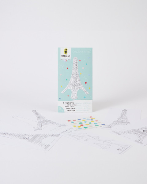 Kit Créatif tour Eiffel : maquette en papier pour les enfants